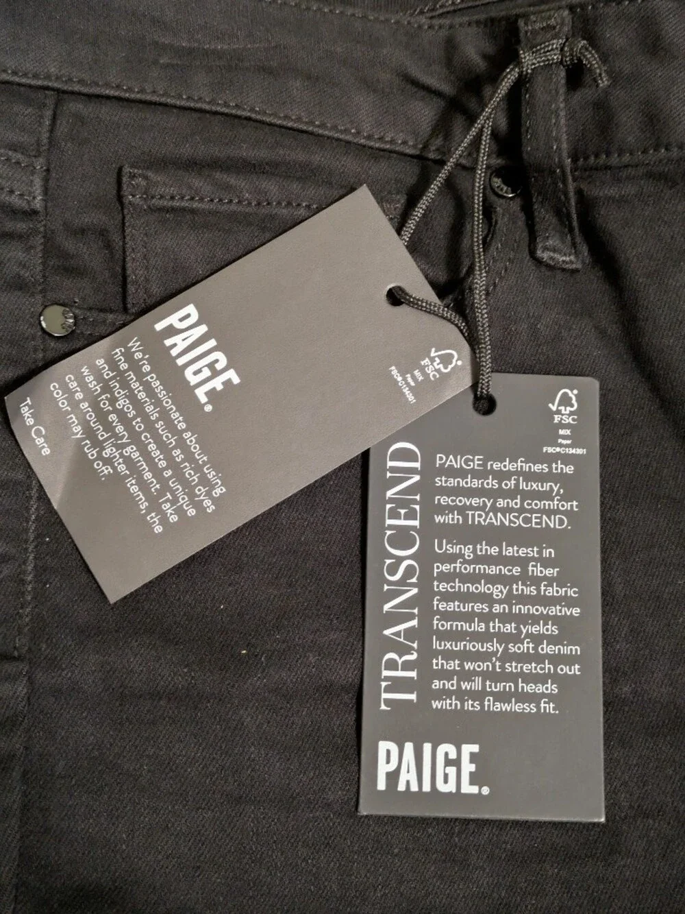 PAIGE Hoxton Ankle Jeans Womens 28 Black Transcend High Rise Slim Skinny NWT